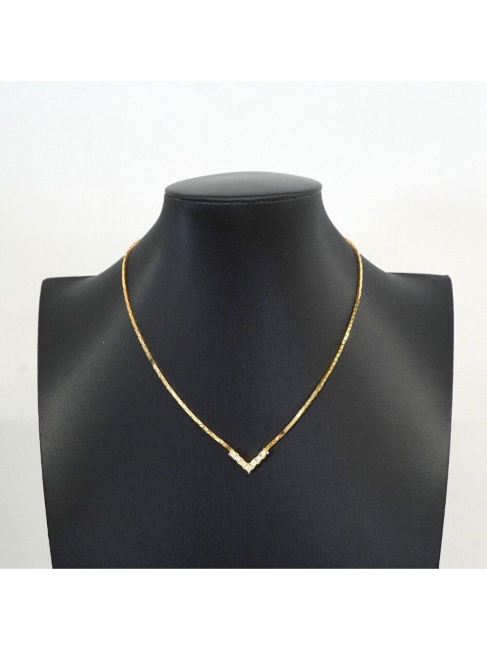 Dior Necklace Gold Plated Rhinestone - Picture 6 of 7